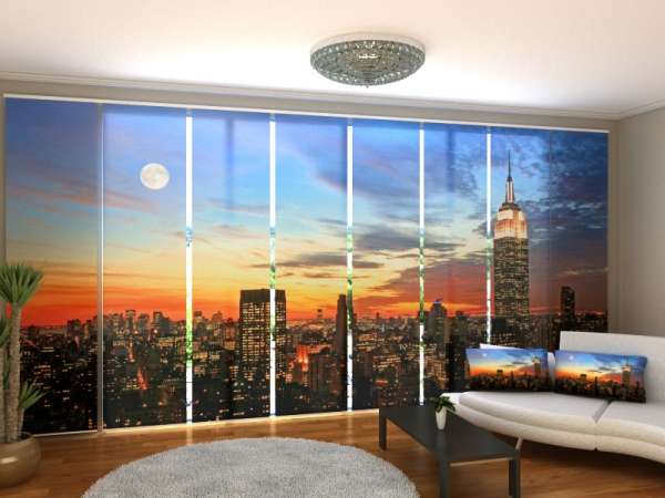 Sliding panel curtain (1-8 pts.): SUNRISE IN NEW YORK