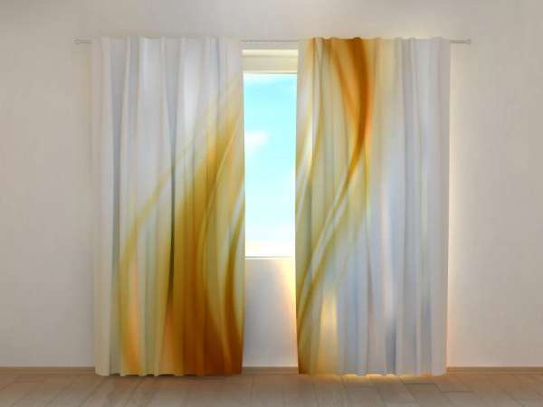 Photo curtain: GOLDEN ABSTRACT WAVE