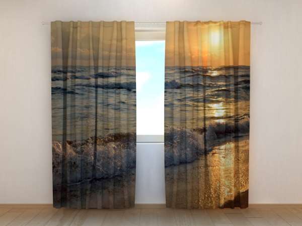 Photo curtain: SUNSET ON THE SEASHORE