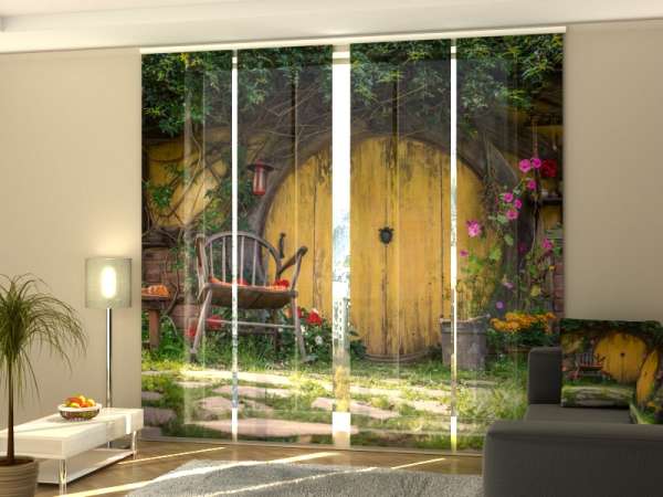 Sliding panel curtain (1-4 pts.): HOBBITS HOUSE