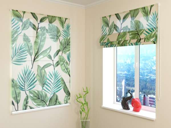 Roman blind: GREEN LEAVES