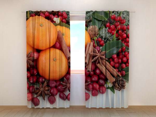 Photo curtain: ORANGES AND CINNAMON