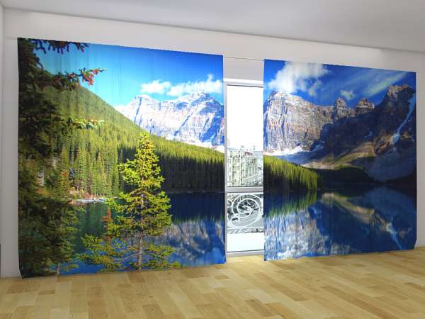 Panoramic curtain: CANADIAN ROCKIES