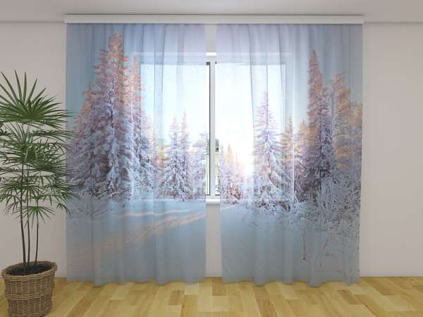 Chiffon curtain: WINTER TALE