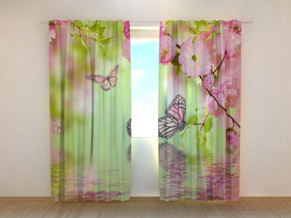 Photo curtain: BUTTERFLIES IN SPRING