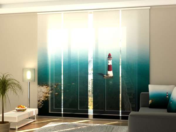 Sliding panel curtain (1-4 pts.): LIGHTHOUSE