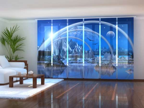 Sliding panel curtain (1-6 pts.): FANTASY WORLD