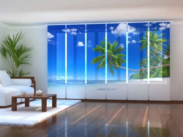 Sliding panel curtain (1-6 pts.): TROPICAL PARADISE