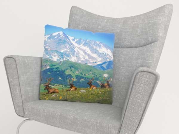 Pillowcase: NORTH ELKS IN THE ROCKY MOUNTAIN MEADOW