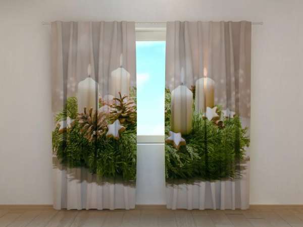 Photo curtain: DECORATED ADVENT WREATH