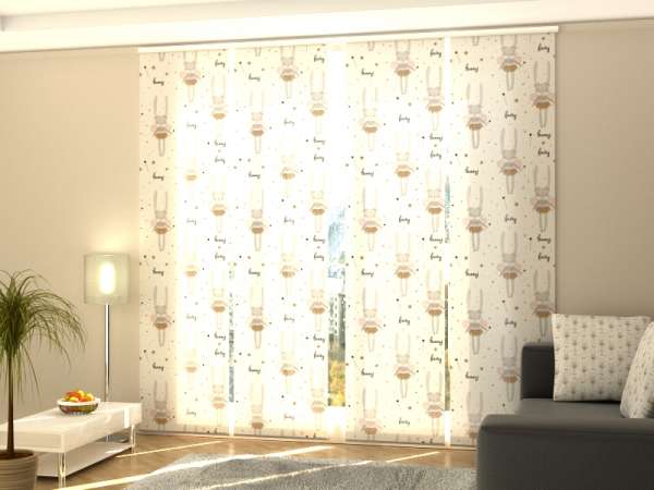 Sliding panel curtain (1-4 pts.): FAIRY BANNY