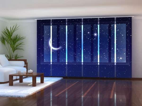 Sliding panel curtain (1-6 pts.): STARRY SKY