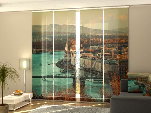 Sliding panel curtain (1-4 pts.): AUTUMN IN BUDAPEST