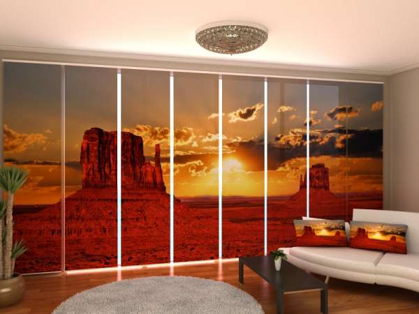 Sliding panel curtain (1-8 pts.): SUNSET IN ARIZONA