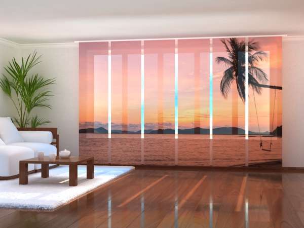 Sliding panel curtain (1-6 pts.): OCEAN AT SUNSET