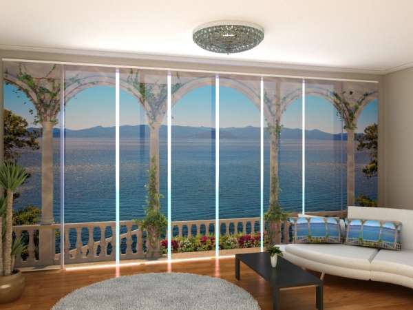 Sliding panel curtain (1-8 pts.): STAIRCASE TO THE SEA