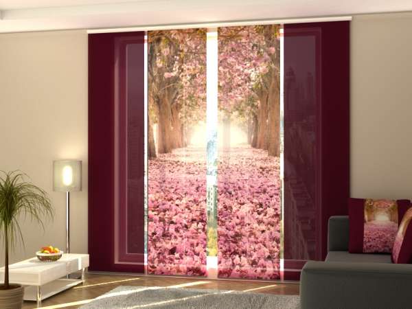 Sliding panel curtain (1-4 pts.): ALLEY OF MAGNOLIAS