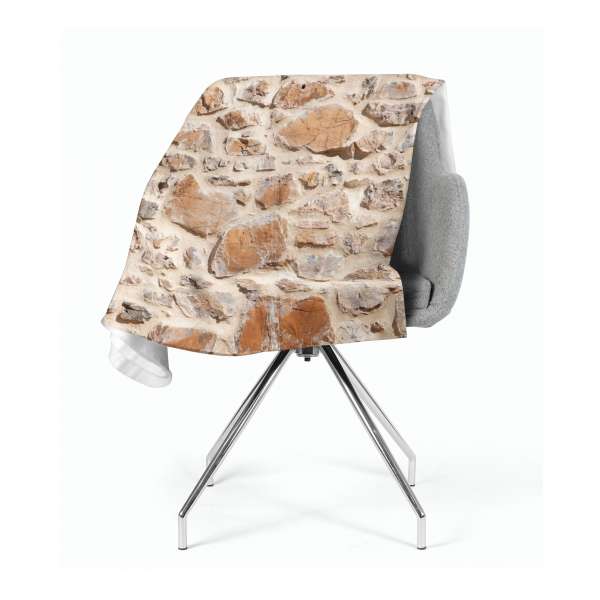 Fleece blanket: BROWN STONE WALL