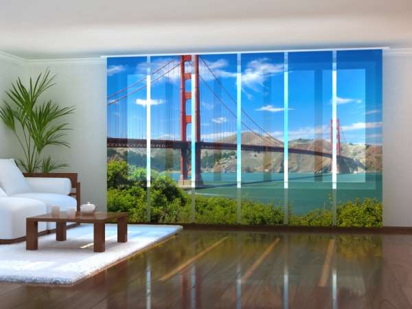 Sliding panel curtain (1-6 pts.): GOLDEN GATE BRIDGE