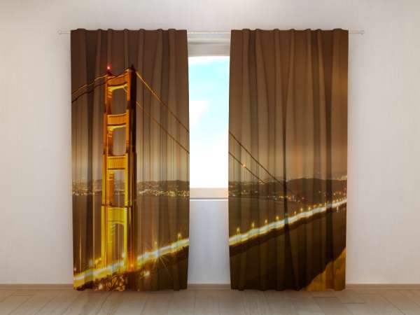 Photo curtain: GOLDEN GATE BRIDGE AT NIGHT