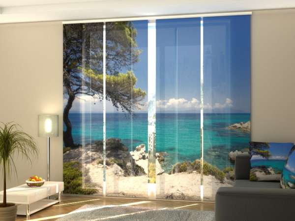 Sliding panel curtain (1-4 pts.): AWESOME GREECE