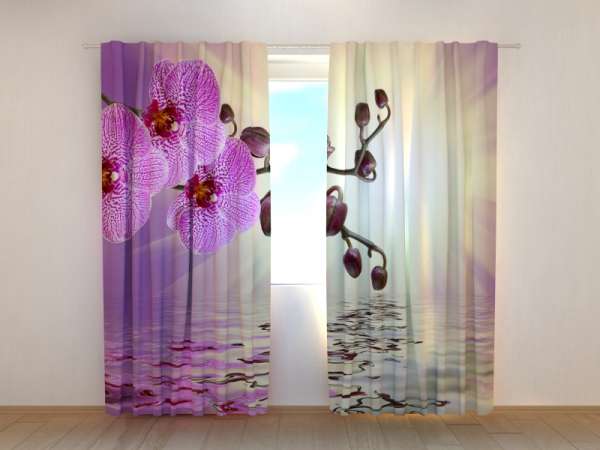 Photo curtain: ORCHID IN LILAC COLOURS