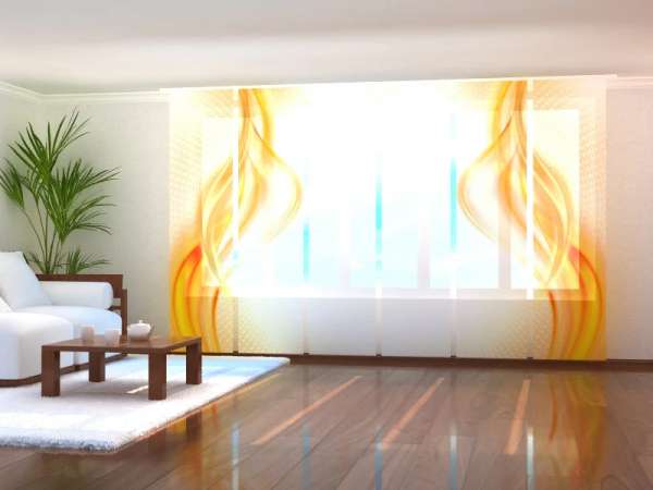 Panel curtain (1-6 pts.): SUNNY ABSTRACT WAVES