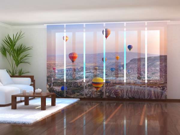 Sliding panel curtain (1-6 pts.): HOT AIR BALLOONS OVER CAPPADOCIA