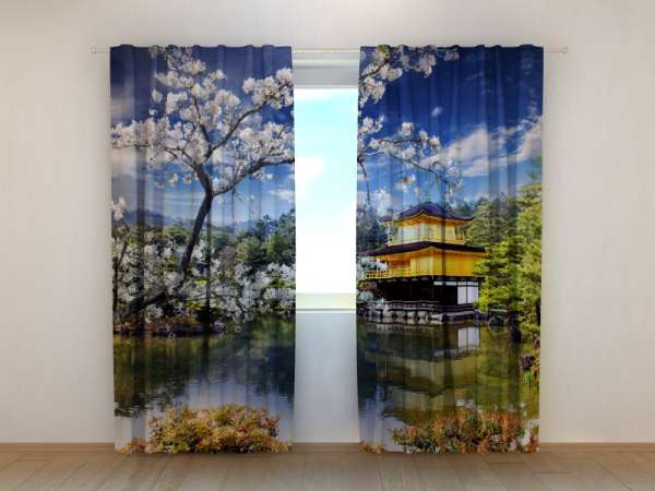 Photo curtain: SAKURA BY THE WATER