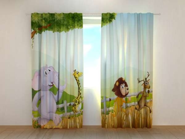 Photo curtain: FUNNY ANIMALS