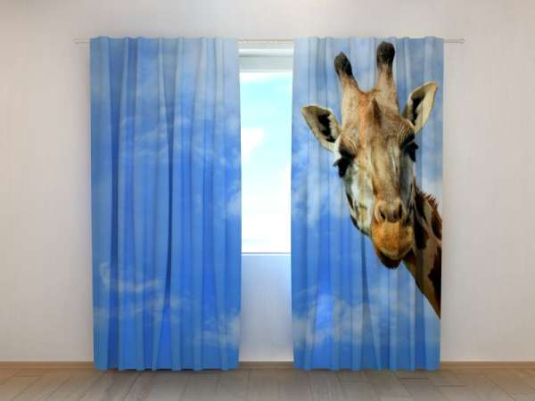 Photo curtain: FUNNY GIRAFFE