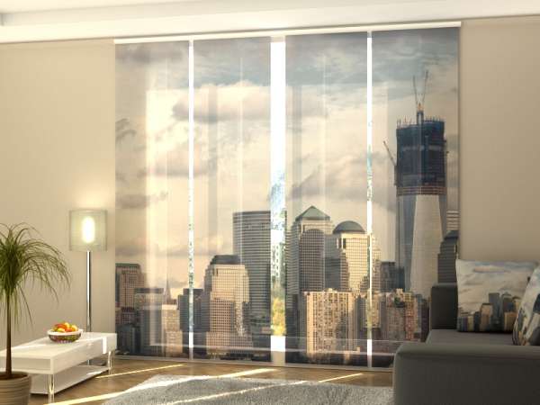 Sliding panel curtain (1-4 pts.): SILVER CITY