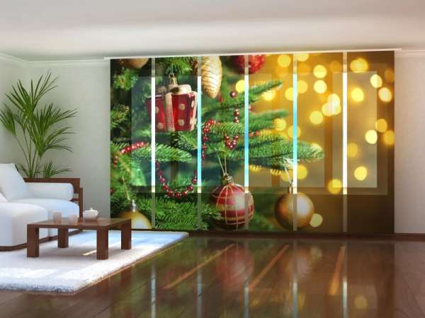 Sliding panel curtain (1-6 pts.): CHRISTMAS TOYS