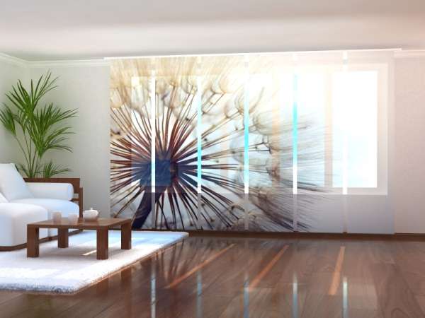 Sliding panel curtain (1-6 pts.): AMAZING DANDELION