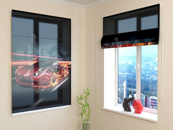 Roman blind: HOT SUPERCAR