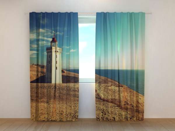 Photo curtain: LIGHTHOUSE ON THE COAST OF DENMARK