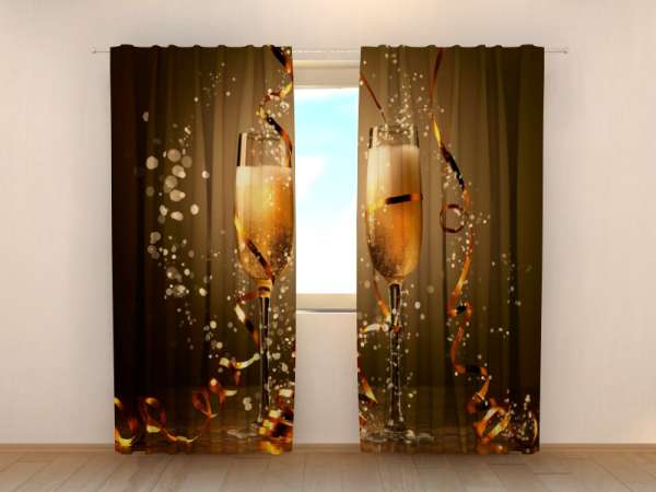 Photo curtain: CHRISTMAS CHAMPAGNE