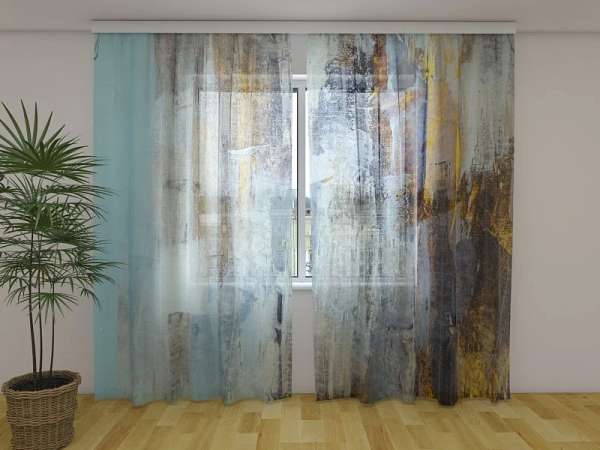 Chiffon curtain: LIGHT PAINTED TEXTURE