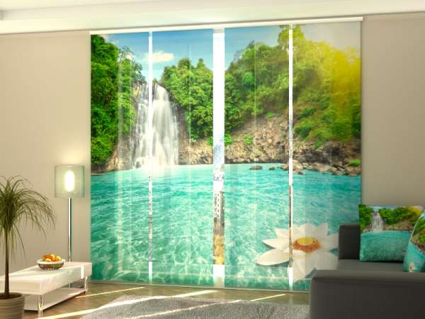 Sliding panel curtain (1-4 pts.): PARADISE LILY