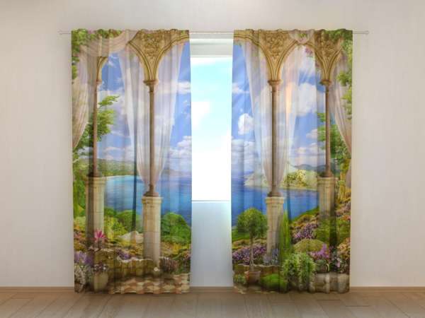 Photo curtain: TERRACE IN THE GARDEN