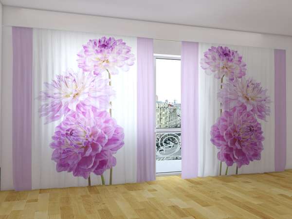 Panoramic curtain: PURPLE HAPPINESS