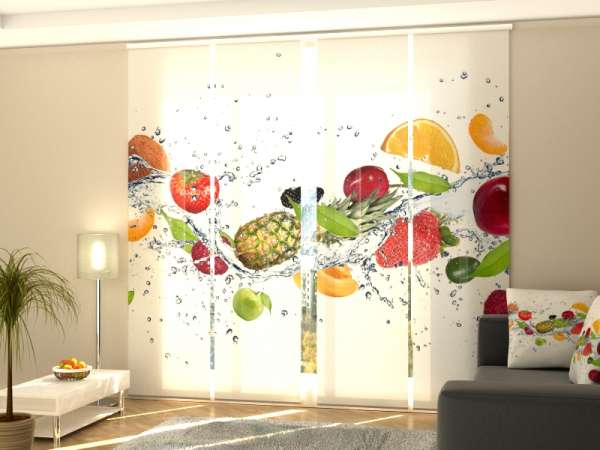 Sliding panel curtain (1-4 pts.): WAVE OF FRESHNESS