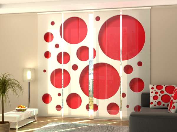 Sliding panel curtain (1-4 pts.): RED STYLE