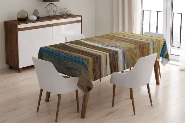 Tablecloth: WOOD COLOURS