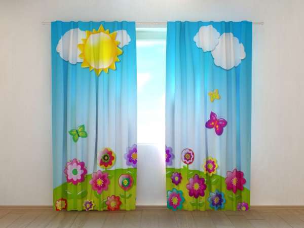 Photo curtain: SUNNY DAY AND FLOWERS