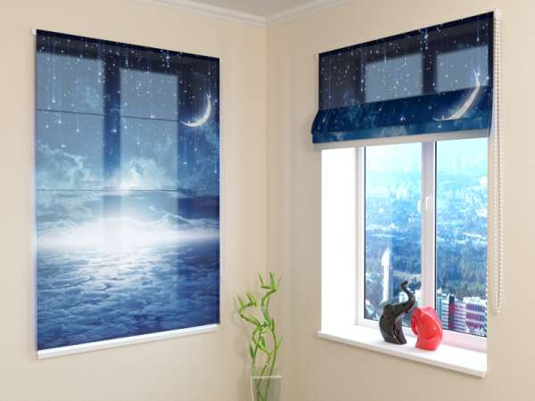 Roman blind: STARRY NIGHT