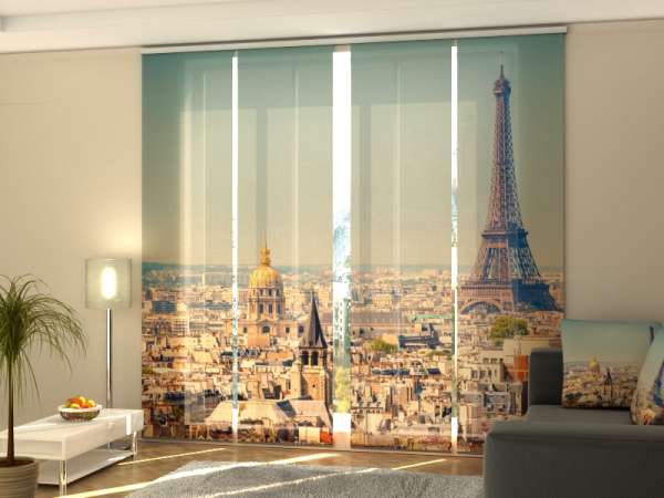 Sliding panel curtain (1-4 pts.): MORNING IN PARIS