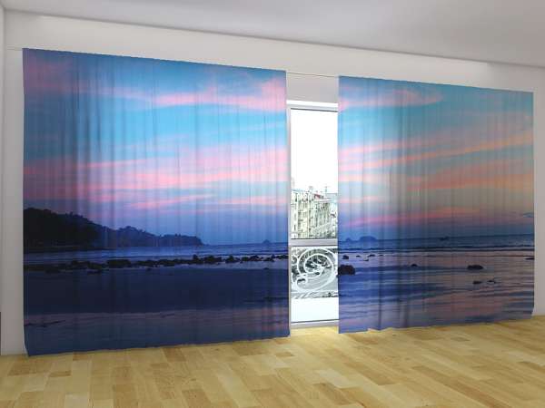 Panoramic curtain: TROPICAL SUNSET