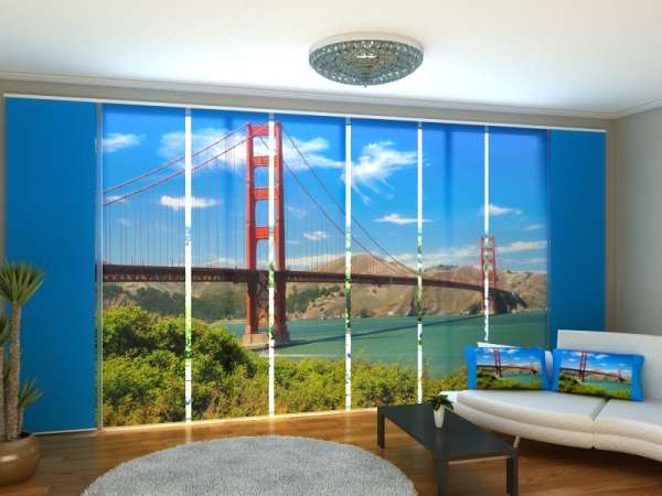 Sliding panel curtain (1-8 pts.): GOLDEN GATE BRIDGE