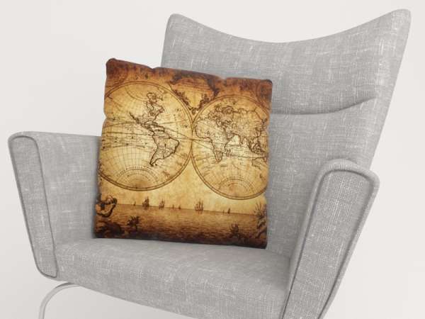 Pillowcase: MAP OF THE WORLD